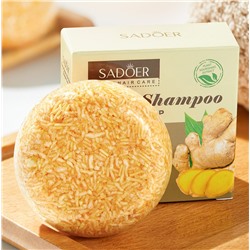 (ЗАМЯТА КОРОБОЧКА) Твердый шампунь с экстрактом имбиря SADOER Ginger Extract Solid Shampoo, 60 гр.