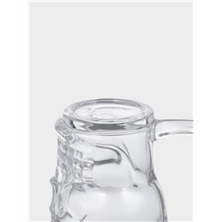 Пивная кружка «Череп. Хэллоуин», 350 мл, стекло, прозрачная