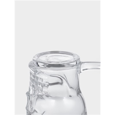 Пивная кружка «Череп. Хэллоуин», 350 мл, стекло, прозрачная