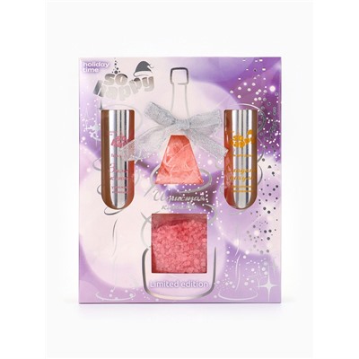 Подарочный набор косметический So Happy holiday time игристая клюква, 400 г