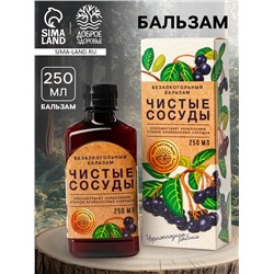 Бальзам безалкогольный «Чистые сосуды» с черноплодной рябиной, 250 мл.