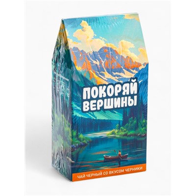 Чай черный «Покоряй вершины», со вкусом черничный пирог, 50 г
