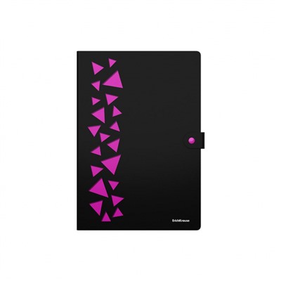 Папка  4 отд. на кнопке  А4 61210 Matt Accent ErichKrause