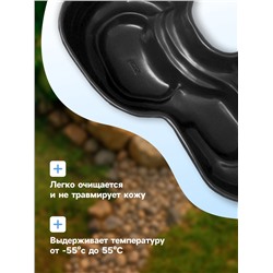 Пруд садовый пластиковый, 640 л, чёрный