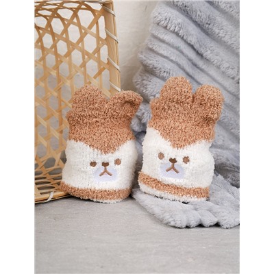 Носки женские флисовые р. 35-40 Лапки новогодний №11 / MNZ-16/11 /уп 12 /700654