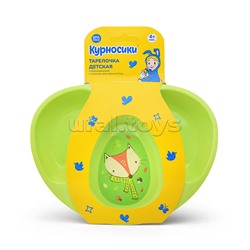 Тарелочка детская трехсекционная "Лесные звери"