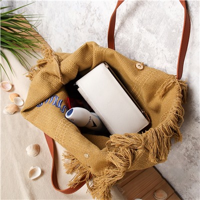 Сумка 36x50x14 / BLY-101 /уп 1/ бежевая