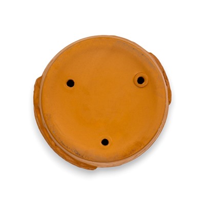 Горшок для цветов «Голландия», 2.6 л, d=17.5 см, h=16 см, керамический, с поддоном, коричневый