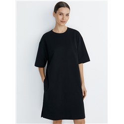 Omsa Платье OmD 3741С Платье-туника женское OVERSIZE кор/рук, CO+EL