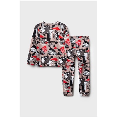 Термокомплект трикот. для мальчиков: фуфайка (футболка) с длин. рук, брюки для эпизод. использования PLAYTODAY, 1226889