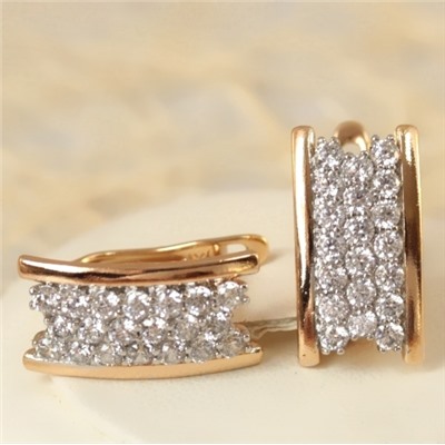 Серьги позолота H01-15298