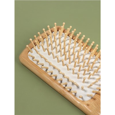 Расчёска массажная BAMBOO, широкая, бамбуковая, 8×25(±1) см