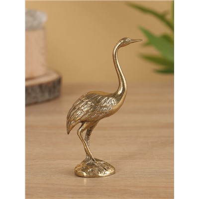 Сувенир «Журавль», 7×4×12 см, бронза