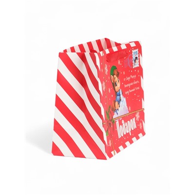 Пакет новогодний ламинированный подарочный «Новый год 2026: Лошадка», MS 23×18×10 см