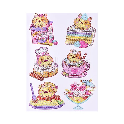 Мозаика алмазная "Веселая киска" в коробке