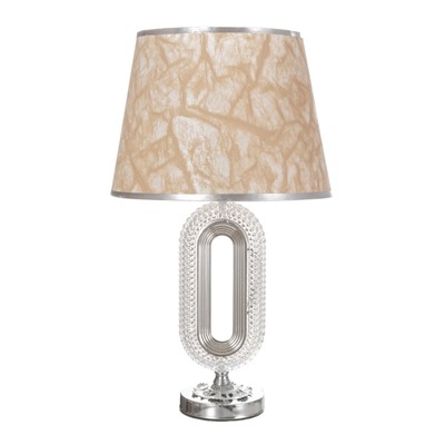 Лампа настольная «Рета» 1×40 Вт Е27+подсветка, хром 29×29×51 см