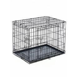 Клетка для собак №4 с металлическим поддоном, складная, 94×64×72 см