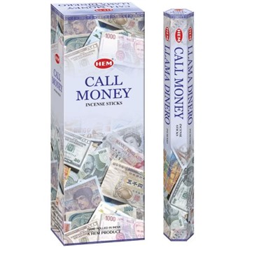 HEM Благовония шестигранник упаковка 6шт: Call Money (1 блок)