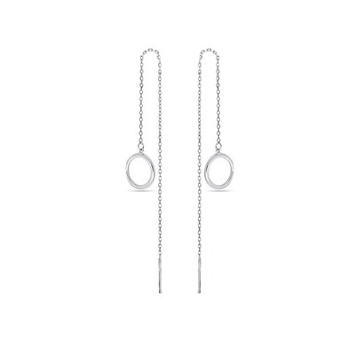 Серьги из серебра без вставки, ЗК0221527