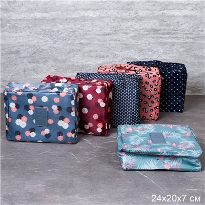 Сумка-органайзер 24х19,5 см / DE-180 /уп 200/ (Синяя горох)