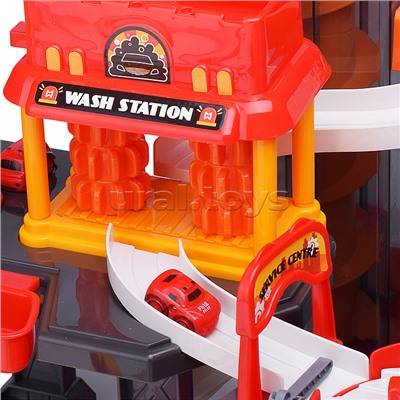 Парковка-трек "Пожарная часть" в коробке