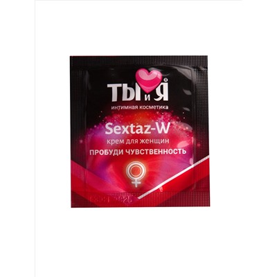 Возбуждающий крем для женщин Sextaz-W в одноразовой упаковке - 1,5 гр.