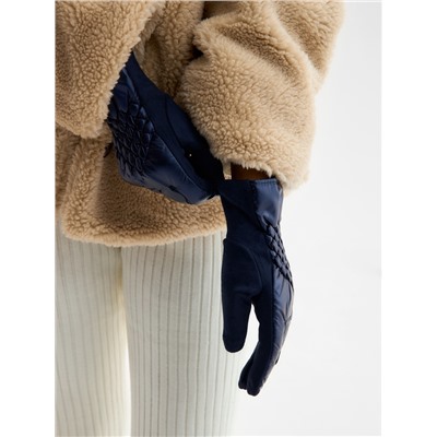 Перчатки женские, безразмерные, без утеплителя, цвет синий