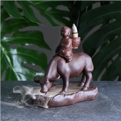 Подставка для благовоний "Крестьянин на буйволе" 16×10×14 см
