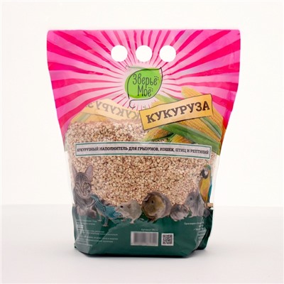 Наполнитель кукурузный «Зверье мое», 1.5 кг