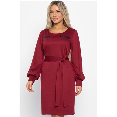 Платье Шарли (бордовое) П15012-18М