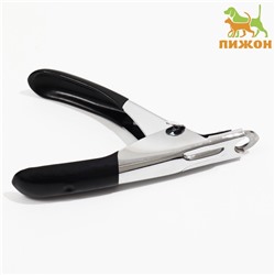 Когтерез-гильотина с прорезиненными ручками, 12×7.5×1.4 см, эконом, микс цветов