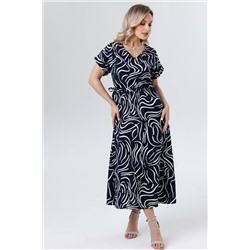 Платье штапель  6121/05/Синий