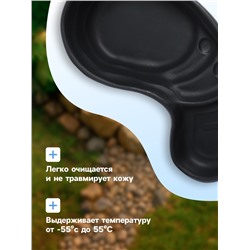 Пруд садовый пластиковый, 280 л, чёрный