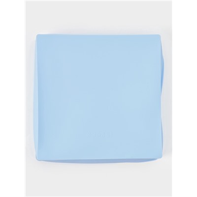 Форма для выпечки Доляна «Квадрат», 20.5×5 см, силикон, светло-голубая