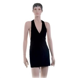 Dewal Фартук мастера для окрашивания короткий BA00035, 56 х 78 см, пластиковая застежка, черный 3300