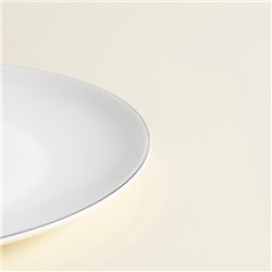 Тарелки SL Home «Каскарон», d=27 см, набор 2 шт., костяной фарфор, белые