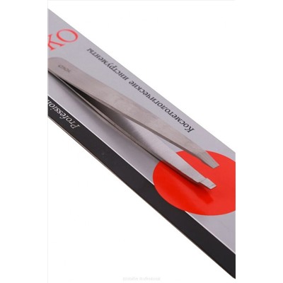 YOKO Пинцет косметический для коррекции бровей / SP-001, прямой, 95 мм, серебристый матовый, 11,4 см KRISTALLER, 1106314