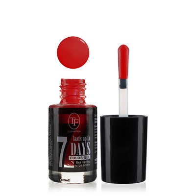 Триумф tf Лак-Гель без UF лампы Color gel lasts up to 7 days 244 Алый 49642