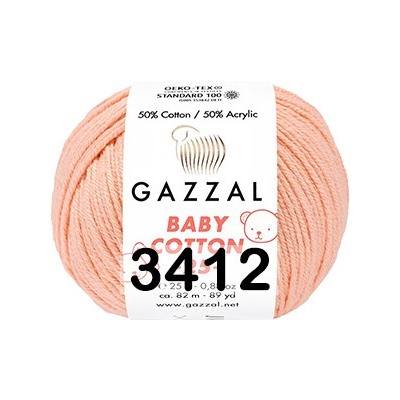 Пряжа Gazzal Baby Cotton 25