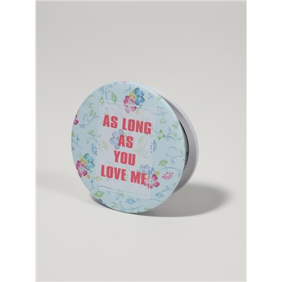 Зеркало складное «Надписи», d=7.5 см, рисунок МИКС