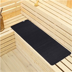 Коврик - лежак для бани и сауны, 200×60 см, тёмный, Добропаровъ