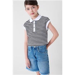 Шорты текстильные джинсовые для девочек PLAYTODAY, 1243743