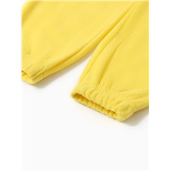 Костюм флисовый детский (худи, брюки) MINAKU цвет жёлтый, рост 110 см