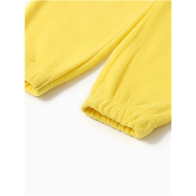 Костюм флисовый детский (худи, брюки) MINAKU цвет жёлтый, рост 110 см