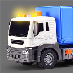 Машина "Эко-мусоровоз" 1:16 (свет, звук) в коробке (цвет синий)