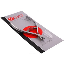 YOKO Кусачки маникюрные для кутикулы / Professional Quality SK 017/4, спиральная пружина, ручная заточка, 4 мм 5050