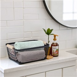 Корзинка универсальная LaDom «Мини», прямоугольная, 25×17×10.5 см, чёрная