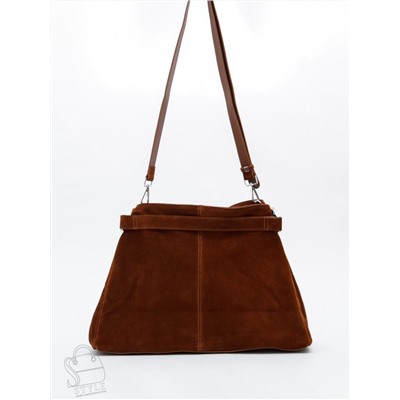 Сумка женская кожаная 6149Q brown Polina&Eiterou