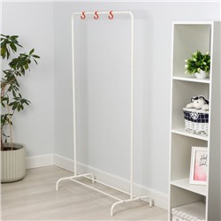 Вешалка напольная для одежды «Радуга», 82×39×147 см, белая