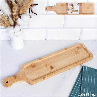 Доска для сервировки 11х44х1,5 см / DY-602 /уп 100/ бамбук